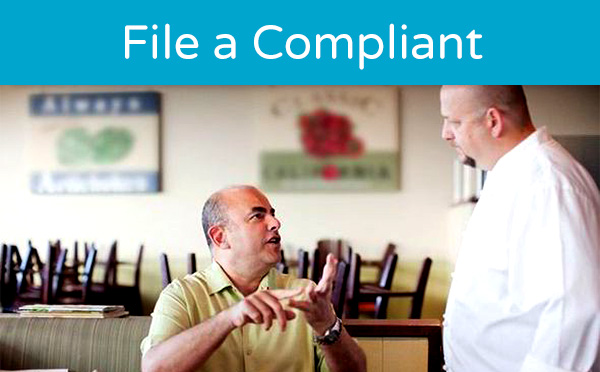 File a complaint or report a problem at a food facility